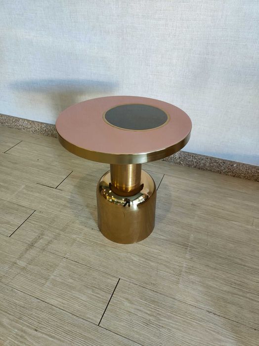Mesa de apoio redonda em metal (Ø40,5 CM) Tillo