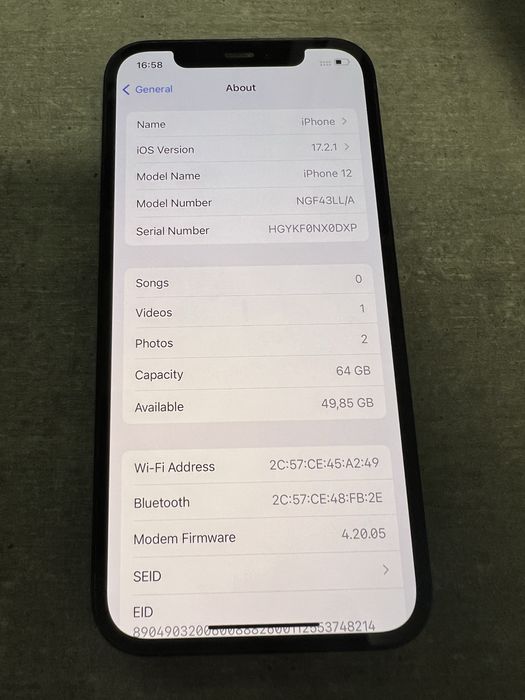 iPhone 12. 64гб. Black. Чорний. Гарантія. З США