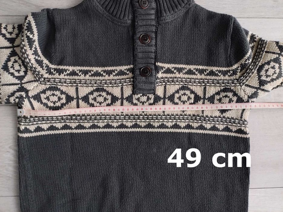 Męski Sweter Hilfiger Denim z Norweskim Wzorem - Rozmiar L