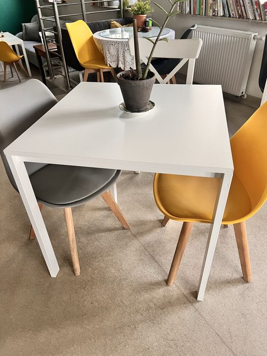 Stol ikea 5 sztuk bialy Melltorp