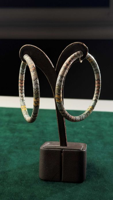 золотые серьги с бриллиантами Jacob & Co