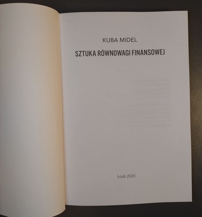 Sztuka równowagi finansowej. Kuba Midel