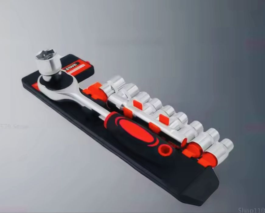 Набір головок із 12-шт з шестигранним гайковим ключем із тріскачкою1/4