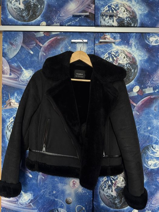 Дубленка укороченая теплая в размере с/м