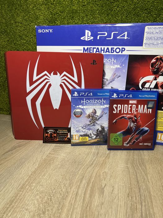 Магазин! PlayStation 4 Slim 1TB Limited Edition Spider-Man | Full Set + 2 DualShock | Гарантия