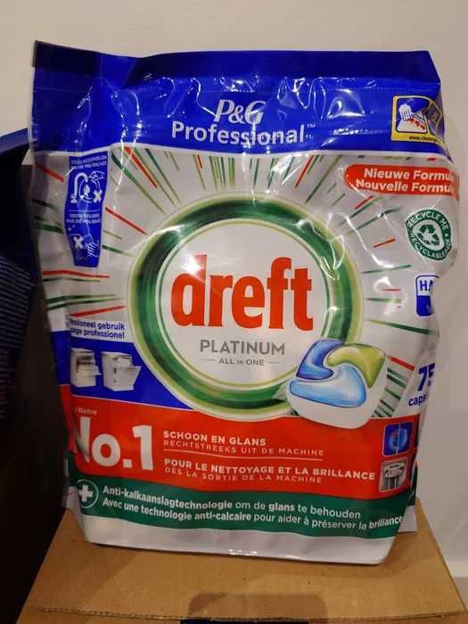 Kapsułki Dreft do zmywarki 75 sztuk z Belgii