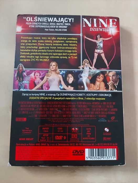 Dziewięć NINE seksowny gorący film w gwiazdorskiej obsadzie płyta DVD