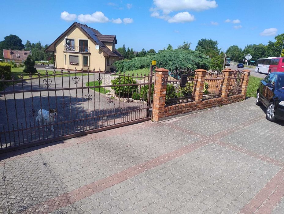 Brama metalowa 4,2 m przesuwna z przęsłami
