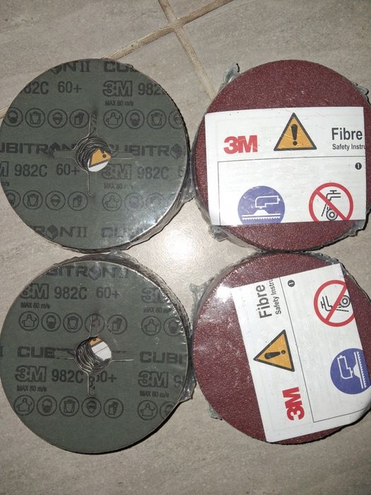 3M, cubitron, fibra 100szt tarcza szlifierska  p60  982c