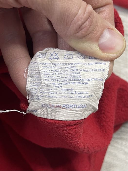 Champion кофта балахон M-L размер толстовка красная с принтом