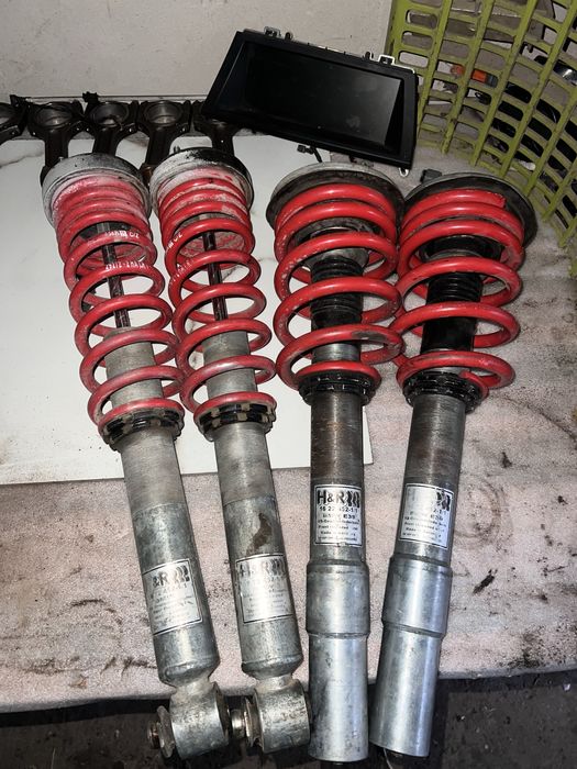 Продам передні задні стойки H&R спорт е39