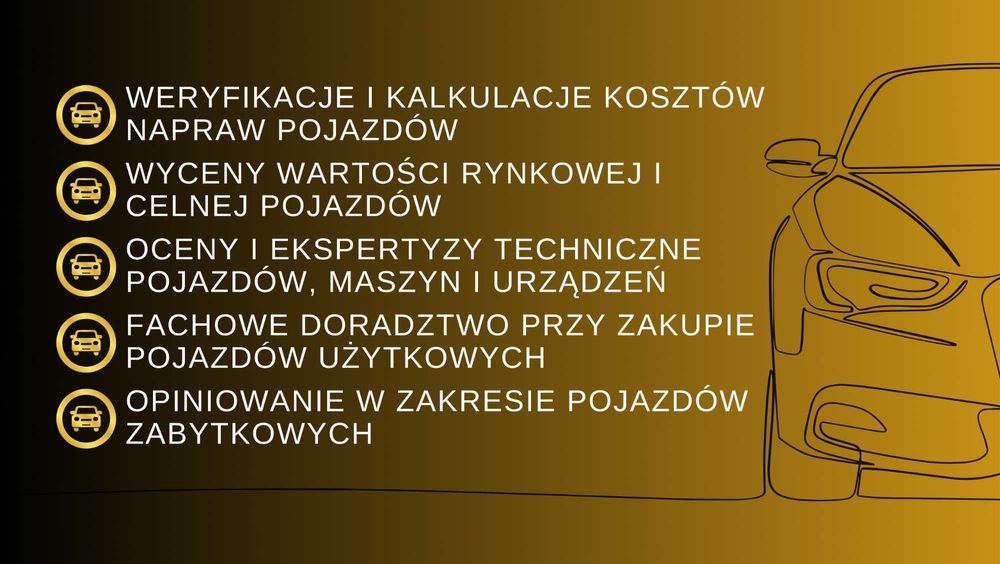 Certyfikowany Rzeczoznawca Samochodowy  AKCYZA I WYCENA I KOSZTORYS