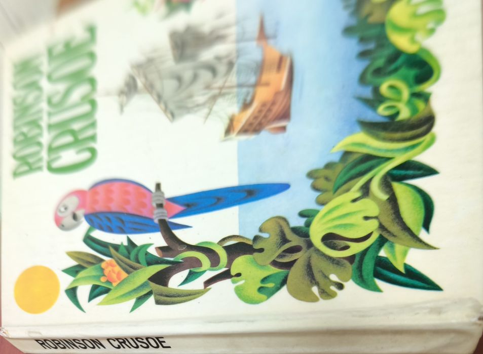 Дитяча книга Робін Крузо на англійській 1975 рік Чехословаччина