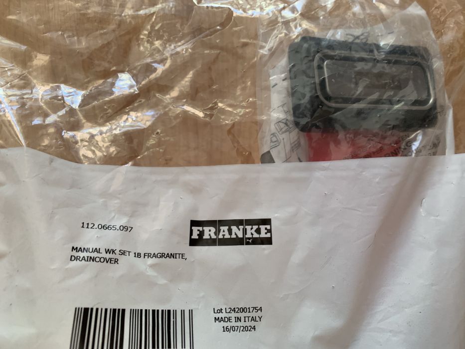 FRANKE zlewozmywak zestaw odpływowy JEDNOKOMOROWY do zlewu MRG MARIS