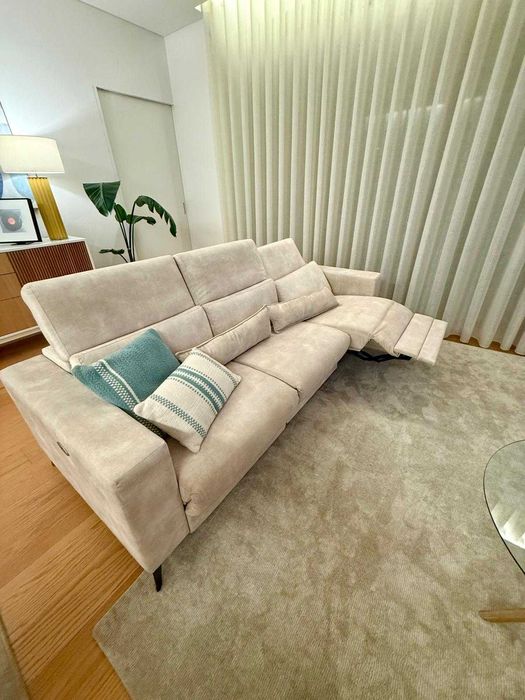 Sofá 3 lugares com 2 relax