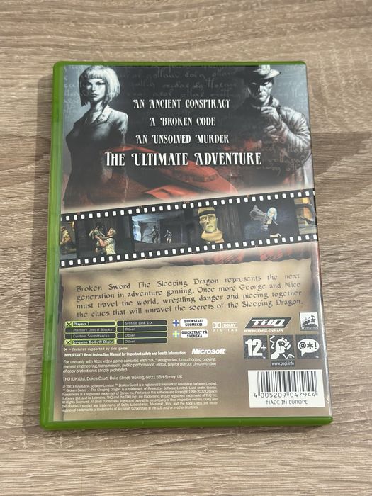 Gra Broken Sword - The Sleeping Dragon - Xbox - Nowa