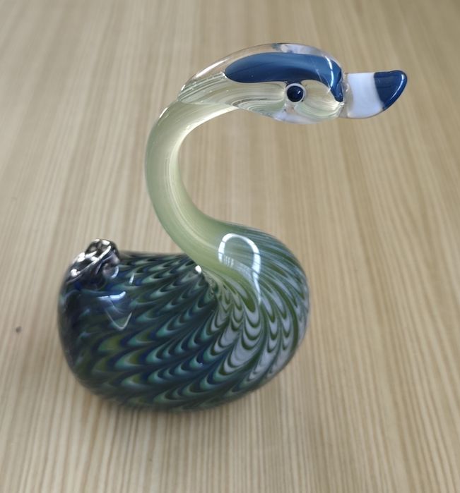 Pato em Vidro Decorativo
