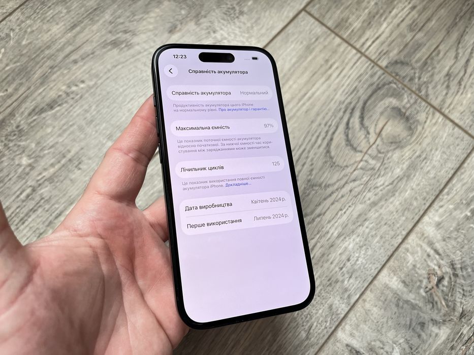 iPhone 15 128gb Black фіз сім