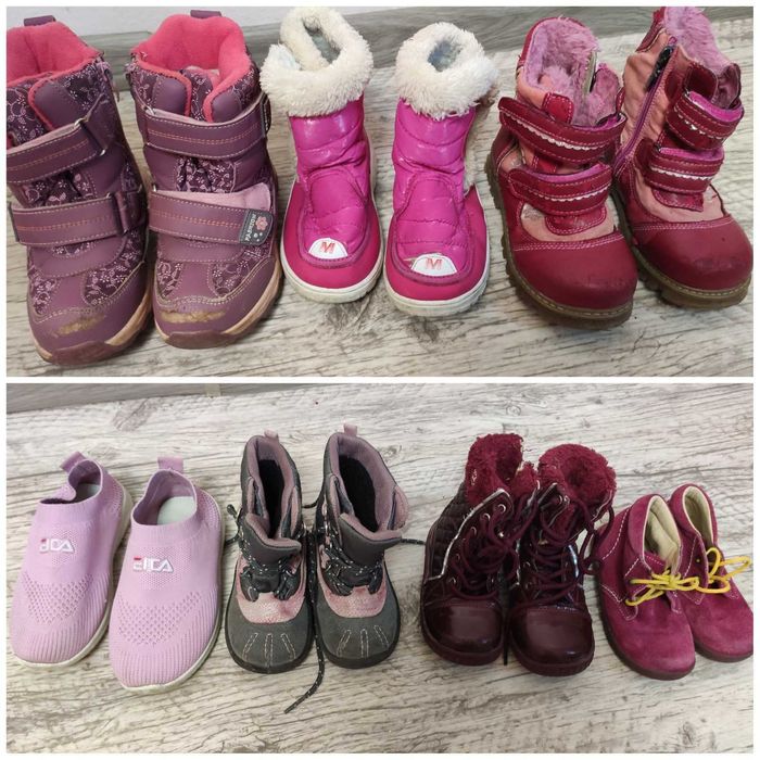 Набор обуви коробка, пакет обуви для девочки бу взуття