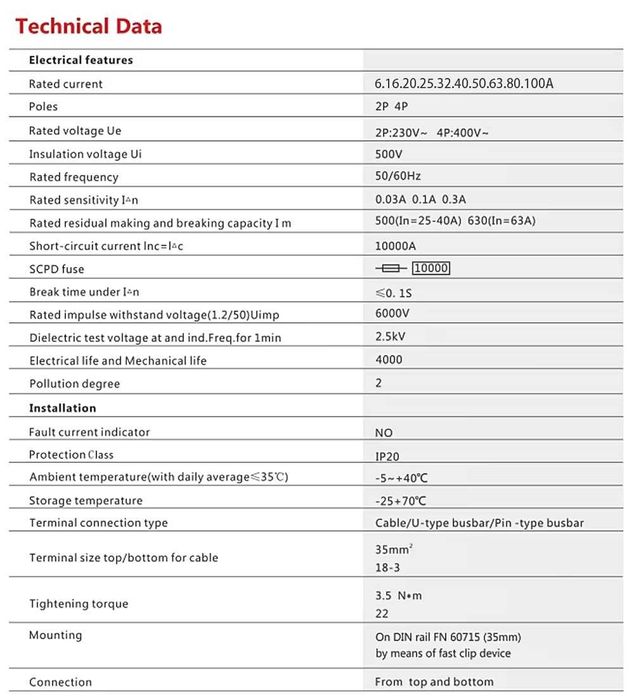 Дифавтомат EARU 4P 40A гарна якість