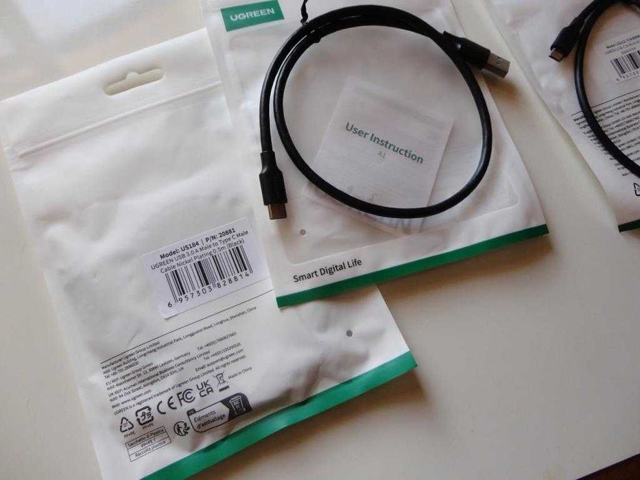 Cabos Ugreen USB para Type C e Micro USB