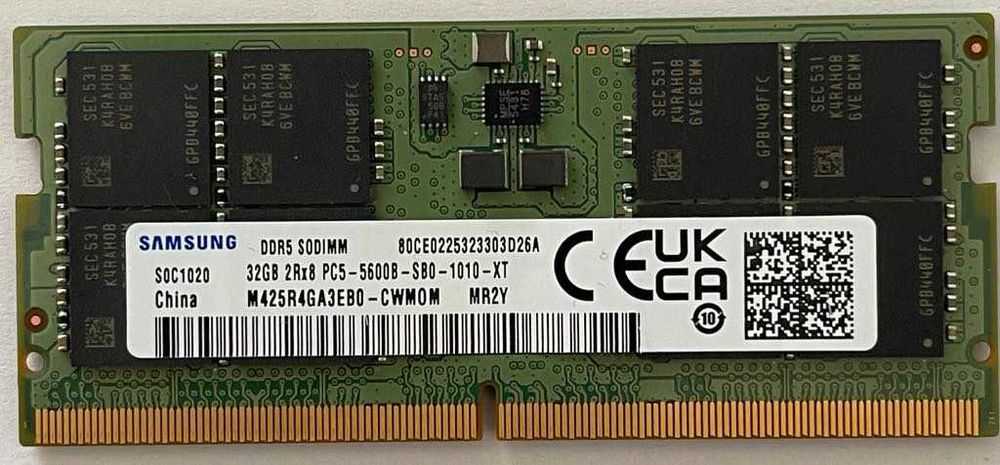 1x 32 GB RAM DDR5 Samsung 1 kość [107]