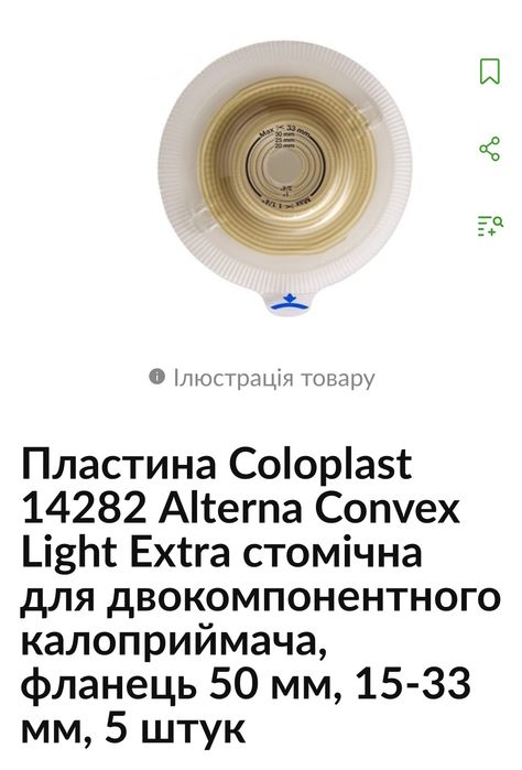 Продам двокомпонентні калоприймачі Coloplast