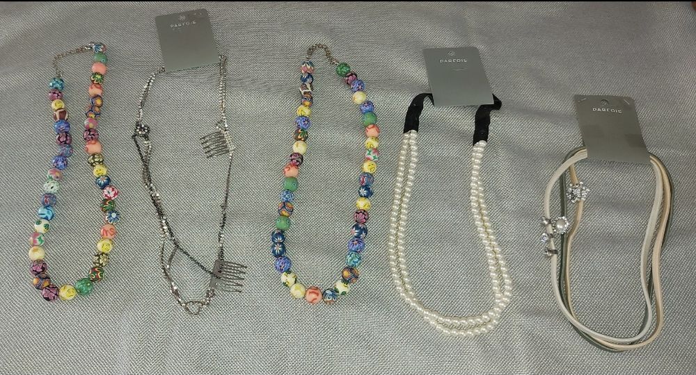 Suporte para joias com colares novos...