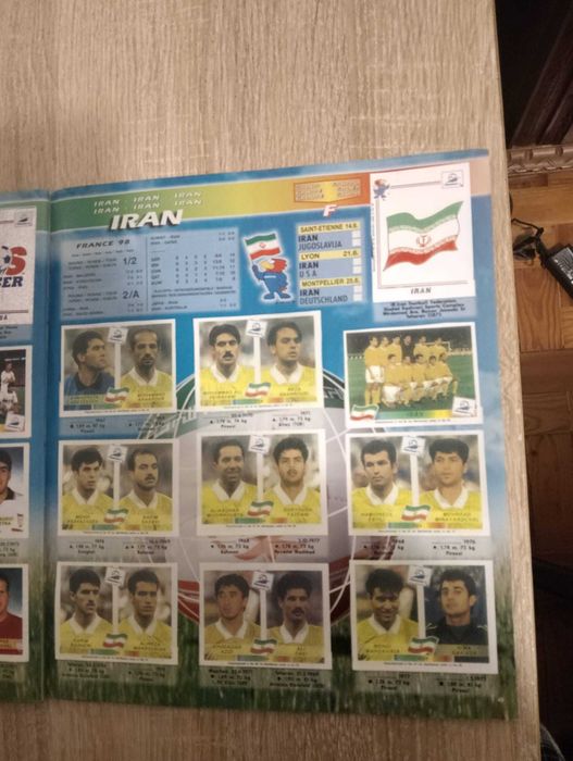 Caderneta Cromos Futebol Completa Mundial 1998 (EDIÇÃO PANINI)