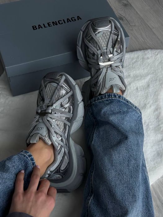 НОВИНКА‼️Жіночі кросівки Balenciaga 3XL Extreme Laces Grey Logo