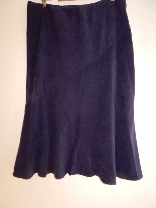 Spódnica maxi rozkloszowana granatowa Bonmarche 44 XXL