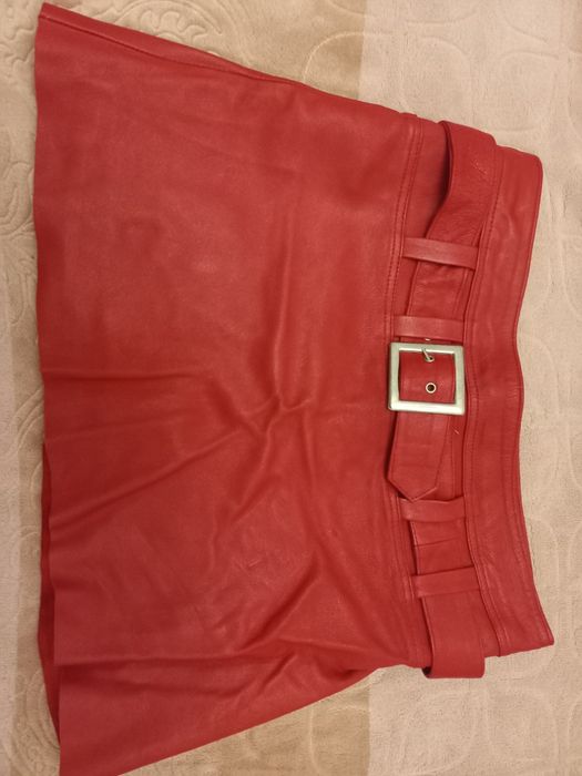 Юбка натуральная кожа б/у в отличном состоянии