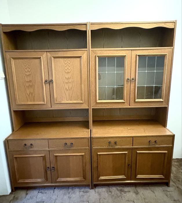 Elegancki kredens dębowy ! Dwuczęściowy!