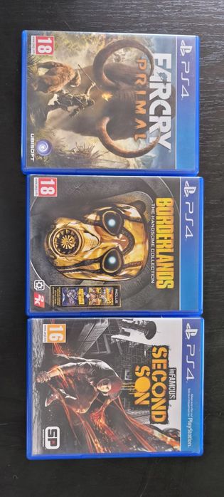 Infamous second son/Borderlands collection/Far cry primal PlayStation 4