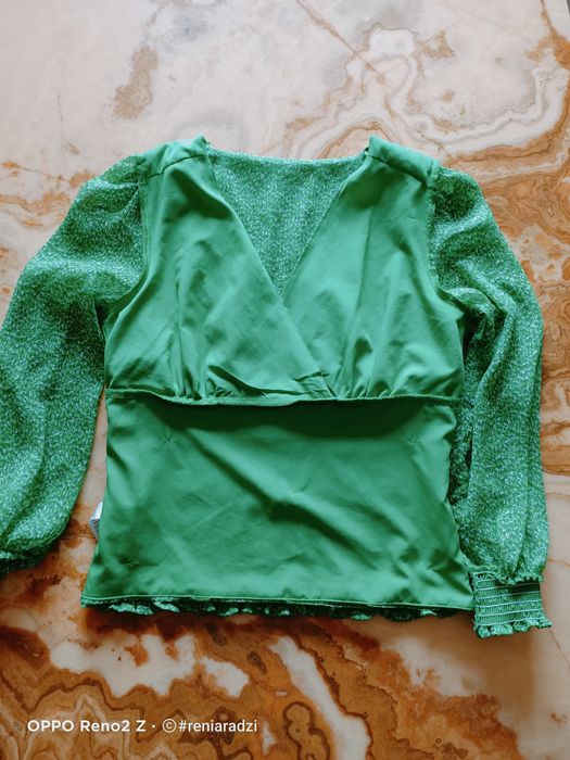 Bluzka,  r.40, L, szyfon, Gallery, ze ściągaczem