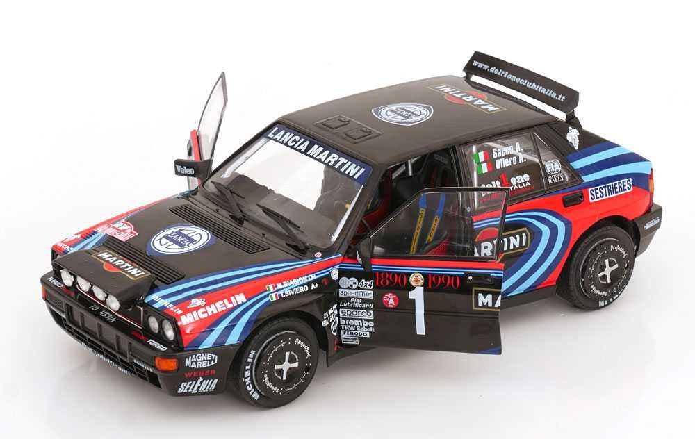 Solido 1/18 - Lancia Delta "Martini" Rally Monte Carlo 1990 Triburte to Biasion
