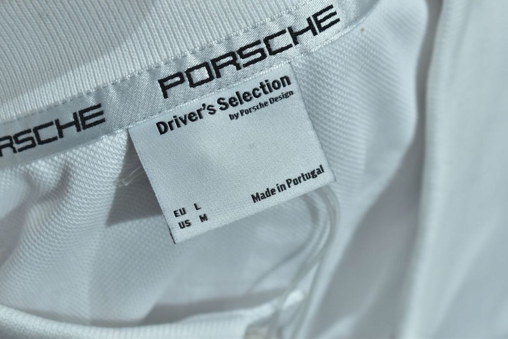 Porsche Driver Selection Biała Koszulka Polo L