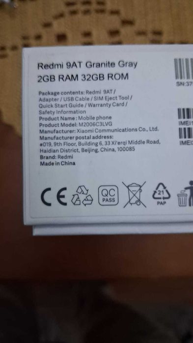 Smartphone XIAOMI Redmi 9AT