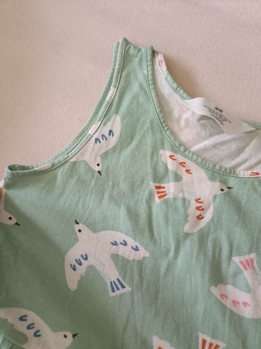 H&M bawełniana sukienka na ramiączkach