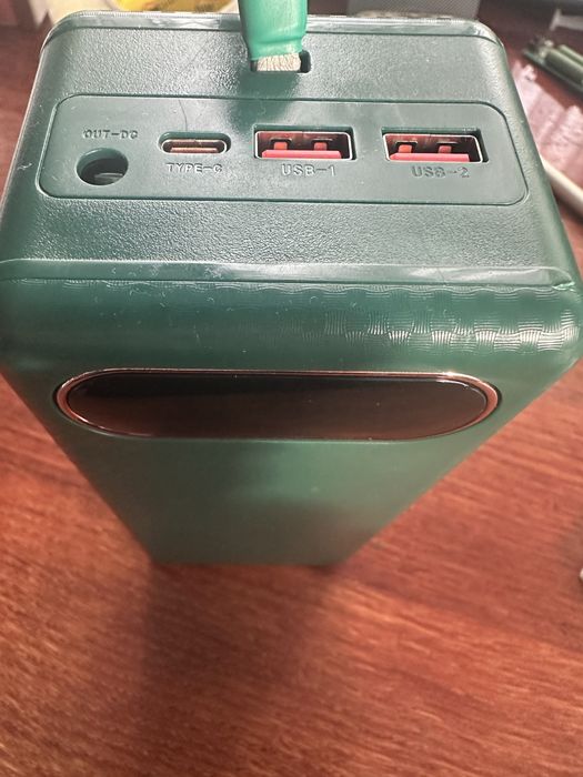 Корпус повербанку під 18650*21, 22.5W,з ліхтарем,виходом DC 12/9/5в