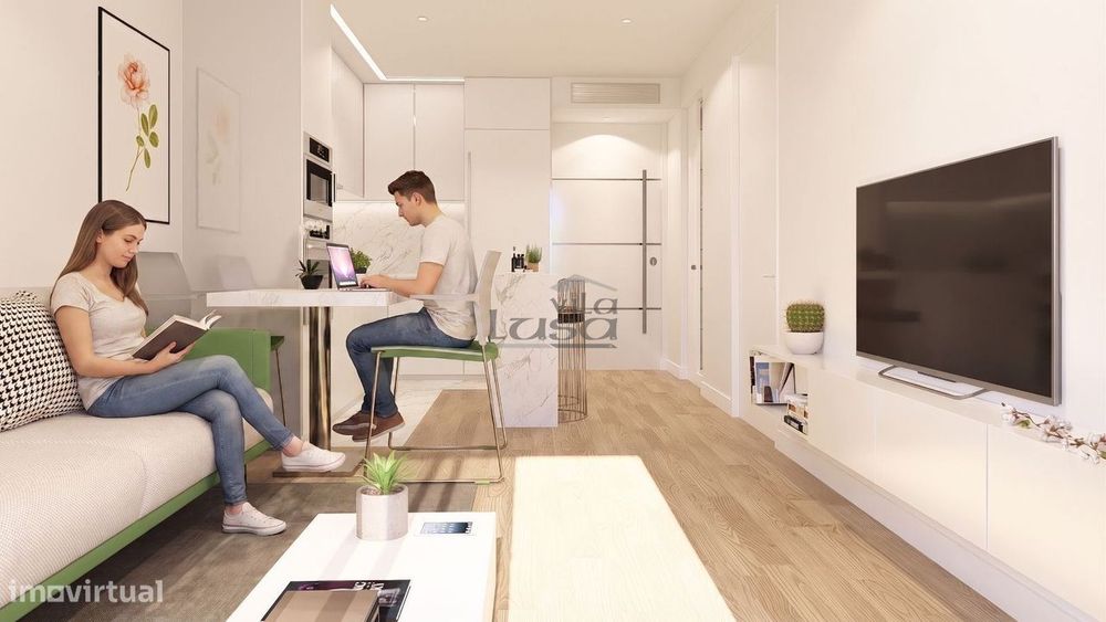 Apartamento T1 Novo com garagem em Vilar de Paraiso, Vila Nova de Gaia — Gulpilhares E Valadares, Porto