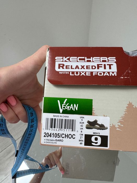 Мужские босоножки на липучках Skechers 39/41/42/45/46р