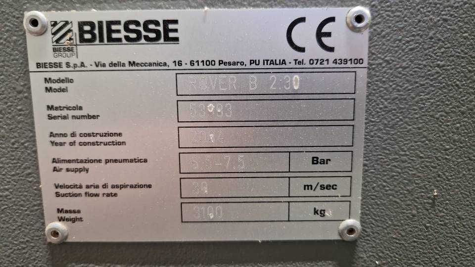 centrum obróbcze CNC Biesse Rover B 2.30