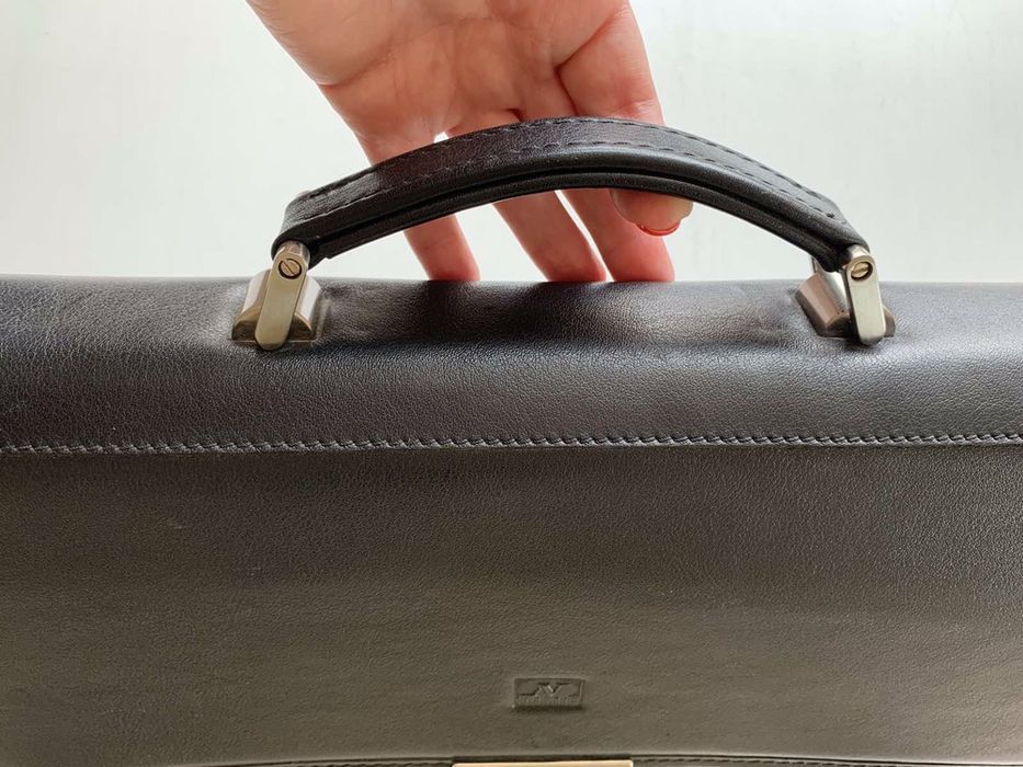 Портфель деловой натуральная кожа Slavnik сумка для документов