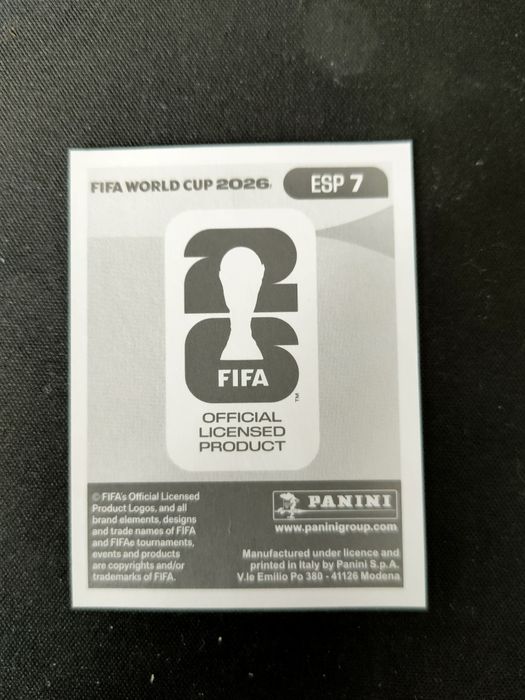 Cromo do mundial 2026 de Carvajal.
