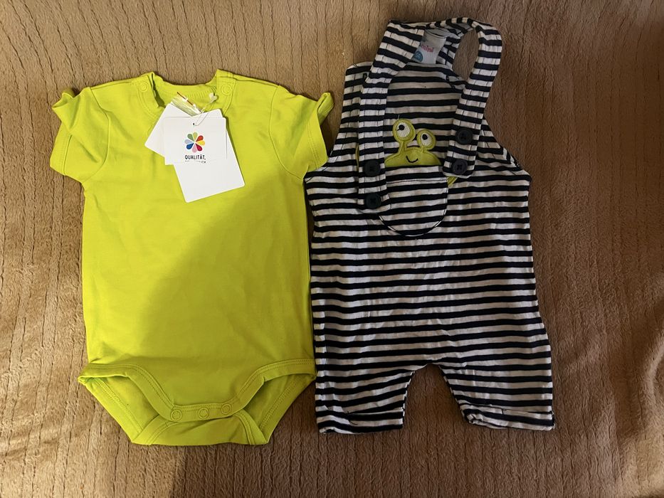Новий комплект з боді та чоловічка для немовлят