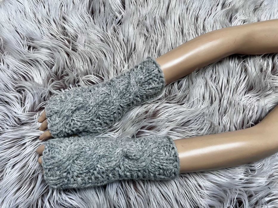 Mitenki 100% wełna rękodzieło