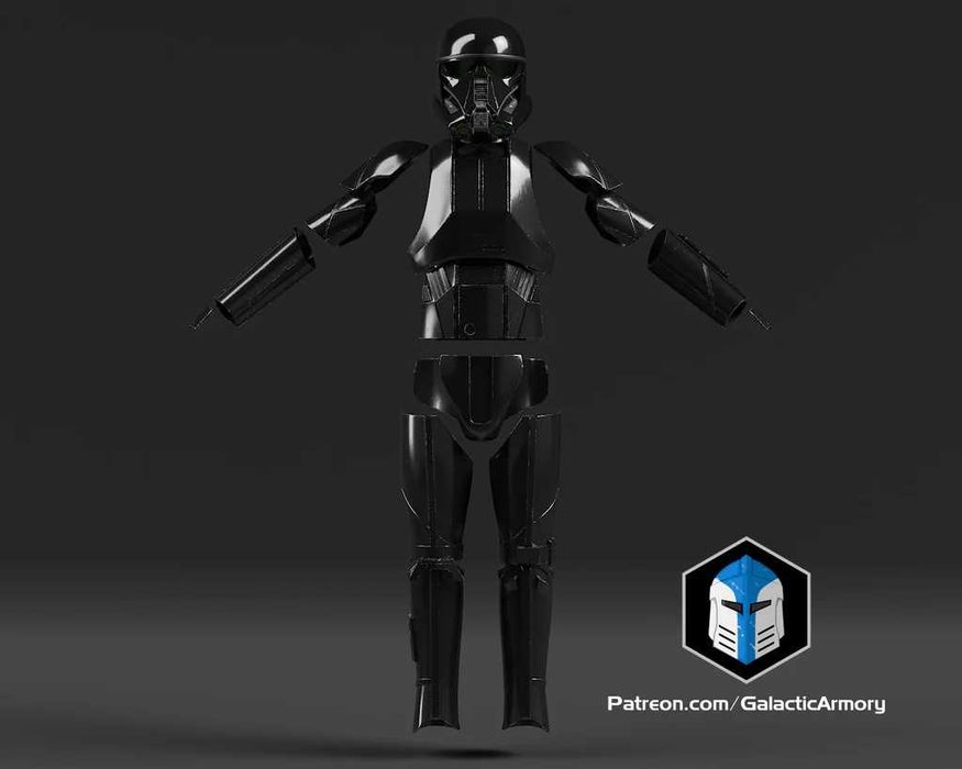 Zbroja Death Troopera + Hełm - Gwiezdne Wojny, Rogue One, Legion 501st