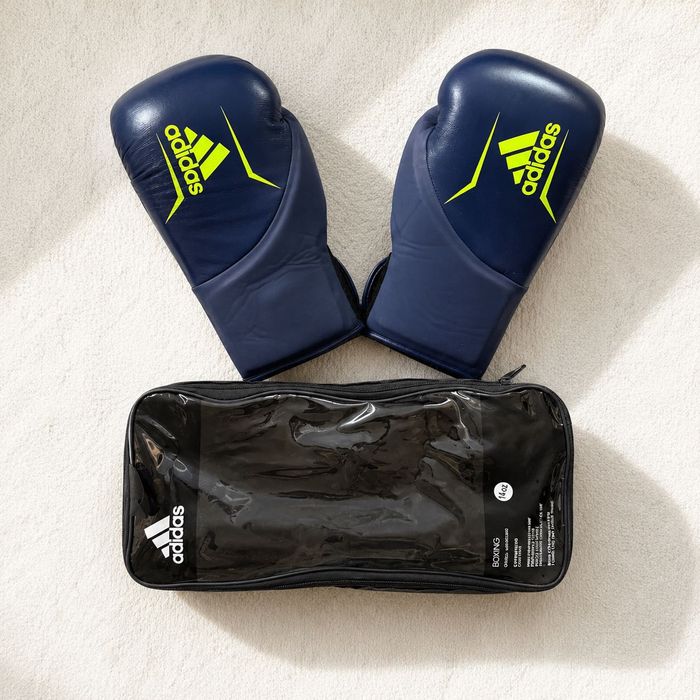 Rękawice bokserskie treningowe Adidas Speed 200 granatowe 14