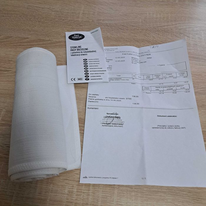 Stomijny pas brzuszny NOWY